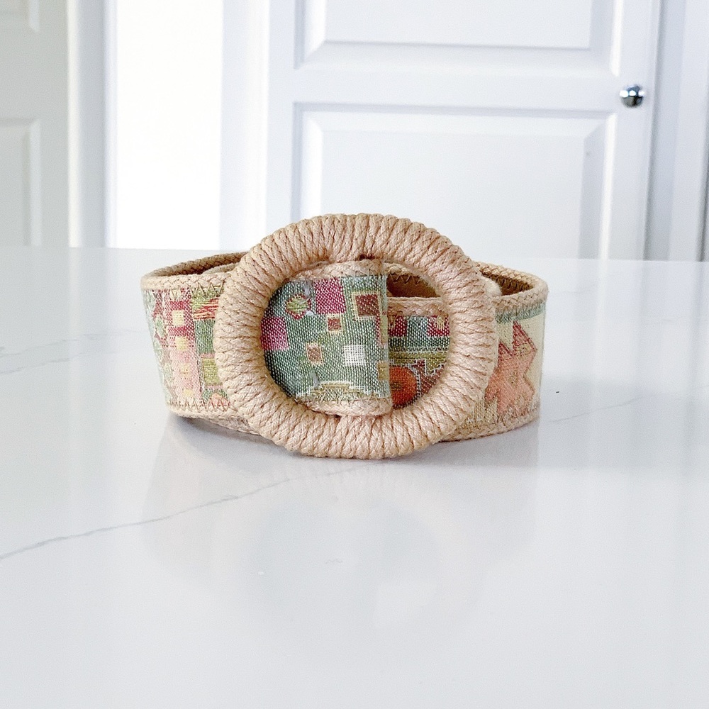 Stunning Jacquard Fabric Belt